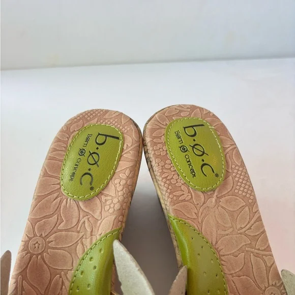 b.o.c. Women's Olive Green Floral Mules - Picture 5 of 6